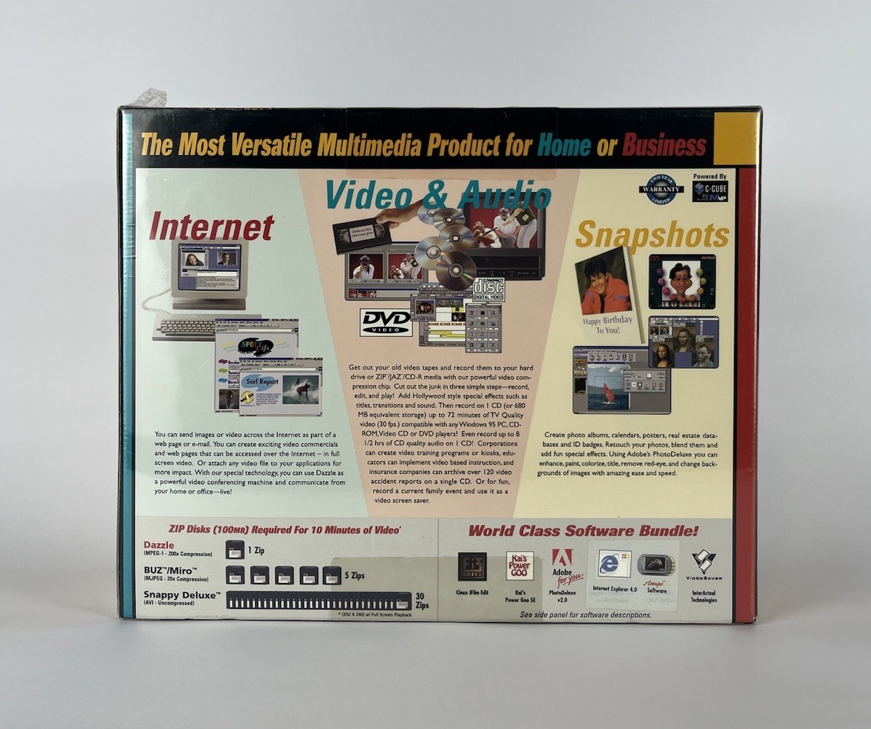 Vintage Dazzle Multimedia MPEG Video CD Audio Capture Device Parallel Port NIB