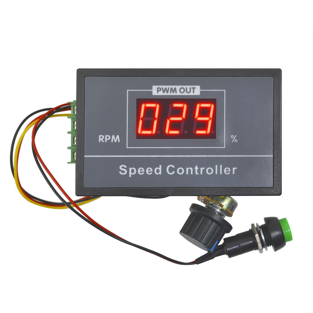 DC 6V 12V 24V 48V 30A Adjustable Motor Speed Controller PWM Digital LED Display
