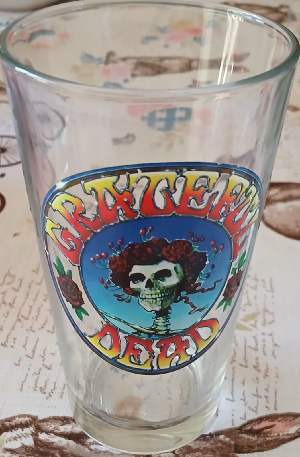 GREATFUL DEAD 2019- FEATURING THE BERTHA LOGO, DRINKING GLASS.