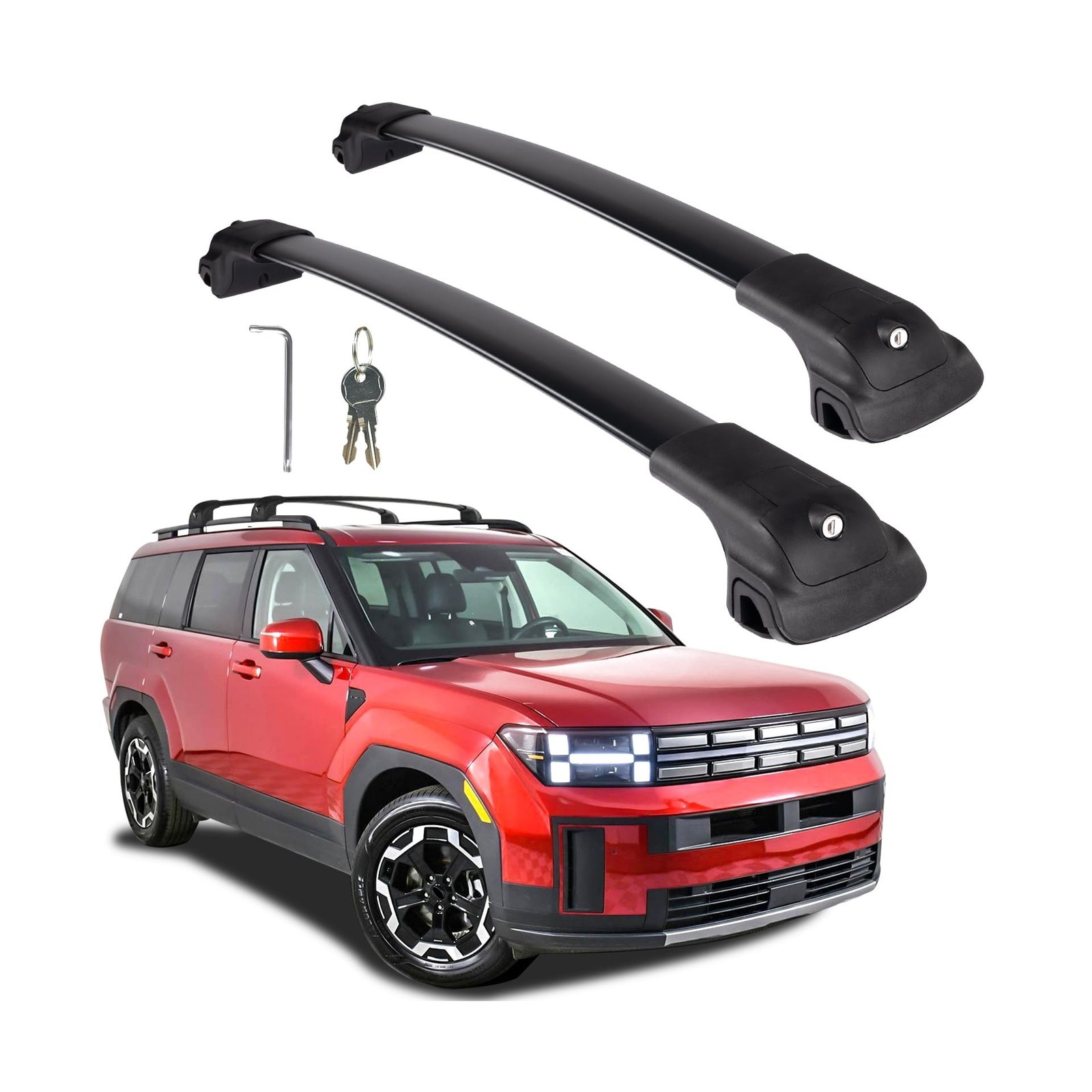 Roof Rack Cross Bars Compatible with Hyundai Santa Fe 2024-2026, 220lbs Heavy...