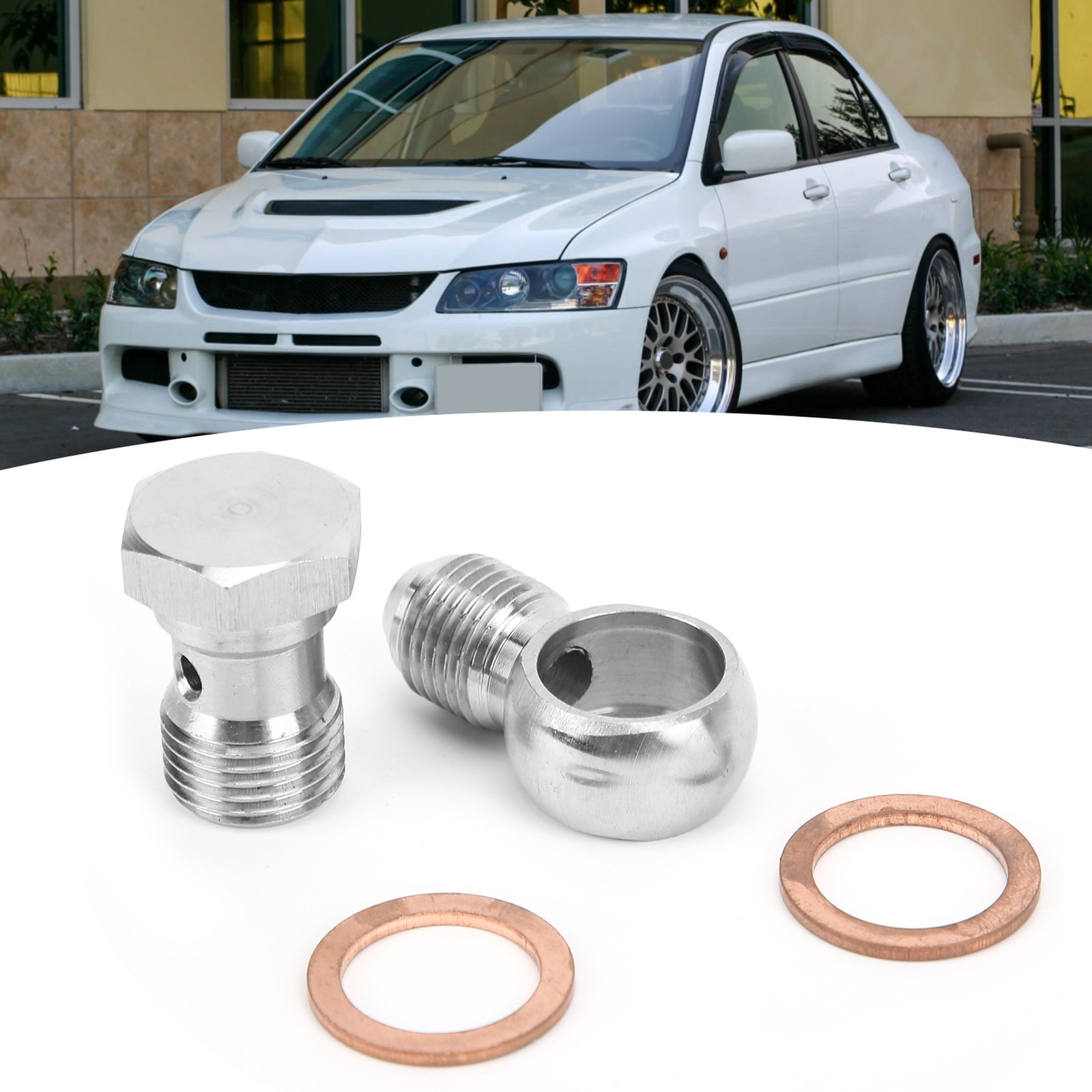 1pc Turbo Banjo Bolt Kit For TB03 T3 Turbo 315-02101-026 Low-Carbon OQMM