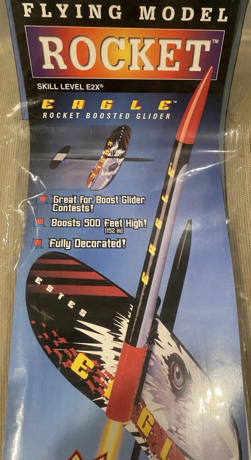 Estes Eagle Space Rocket Model Unassembled Kit Skill Level 2 2004 MPN 2186 New