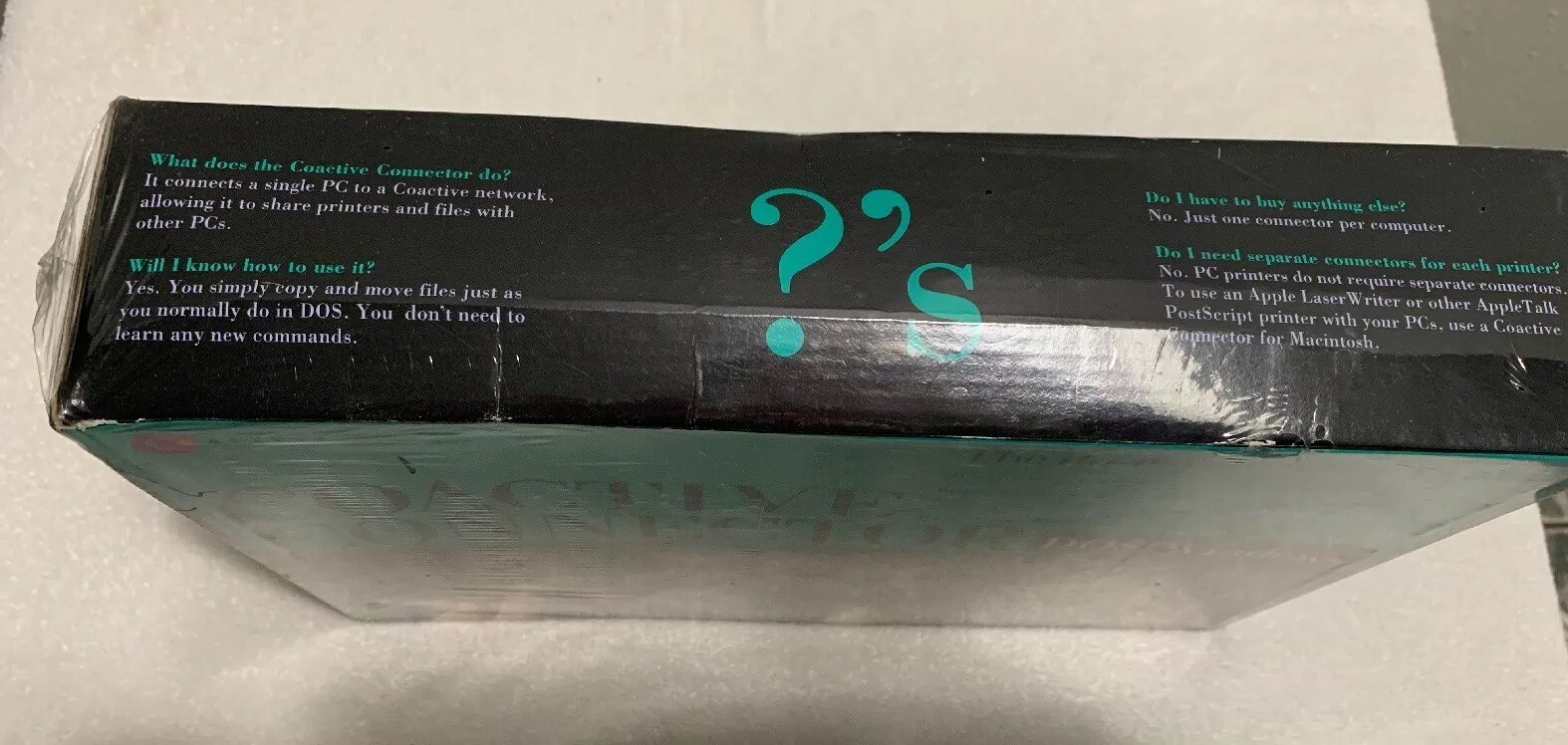 New Sealed COACTIVE NETWORK CONNECTOR for DOS/windows