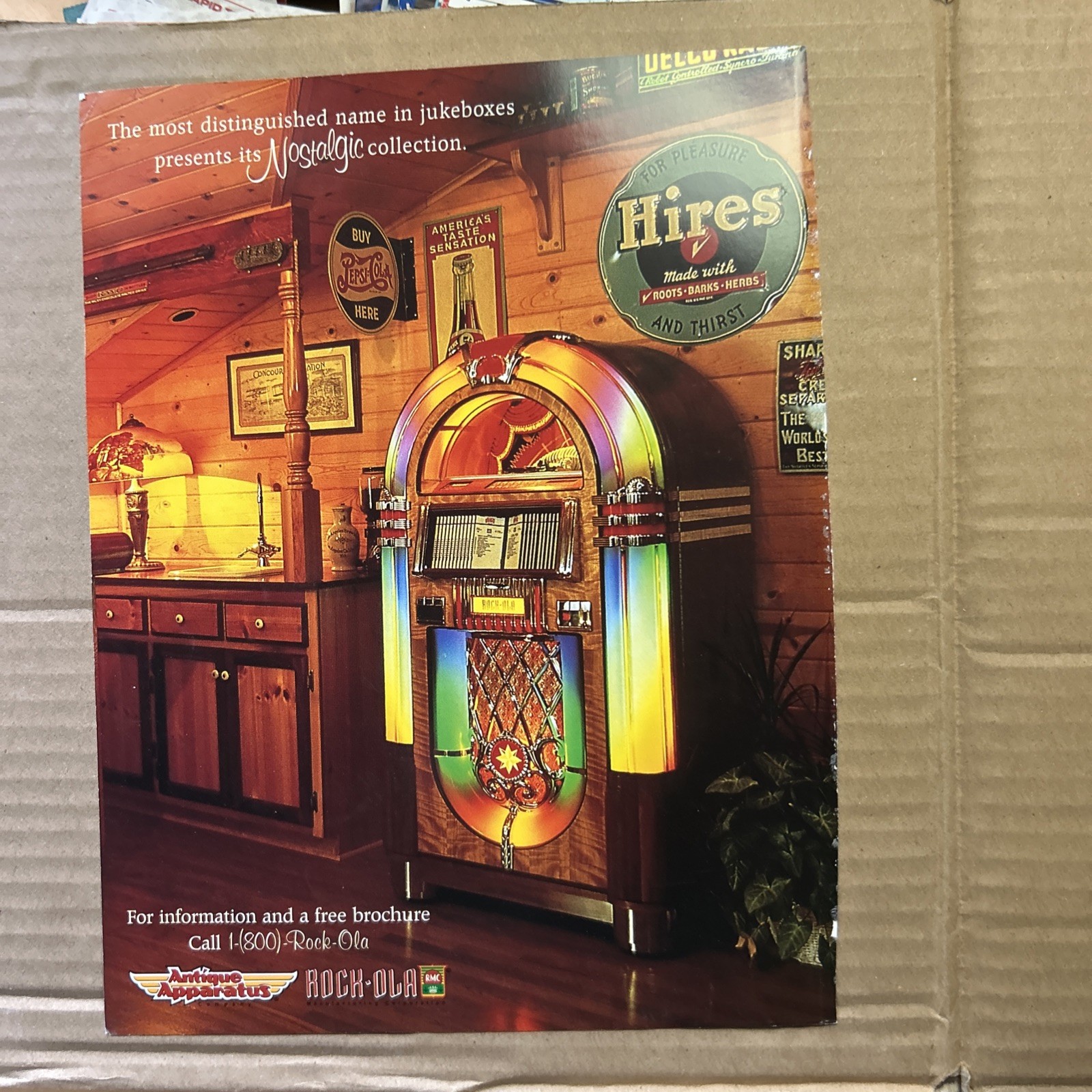 11-8 Original 1997 Nostalgic Collection Antique jukebox FLYEr Ad