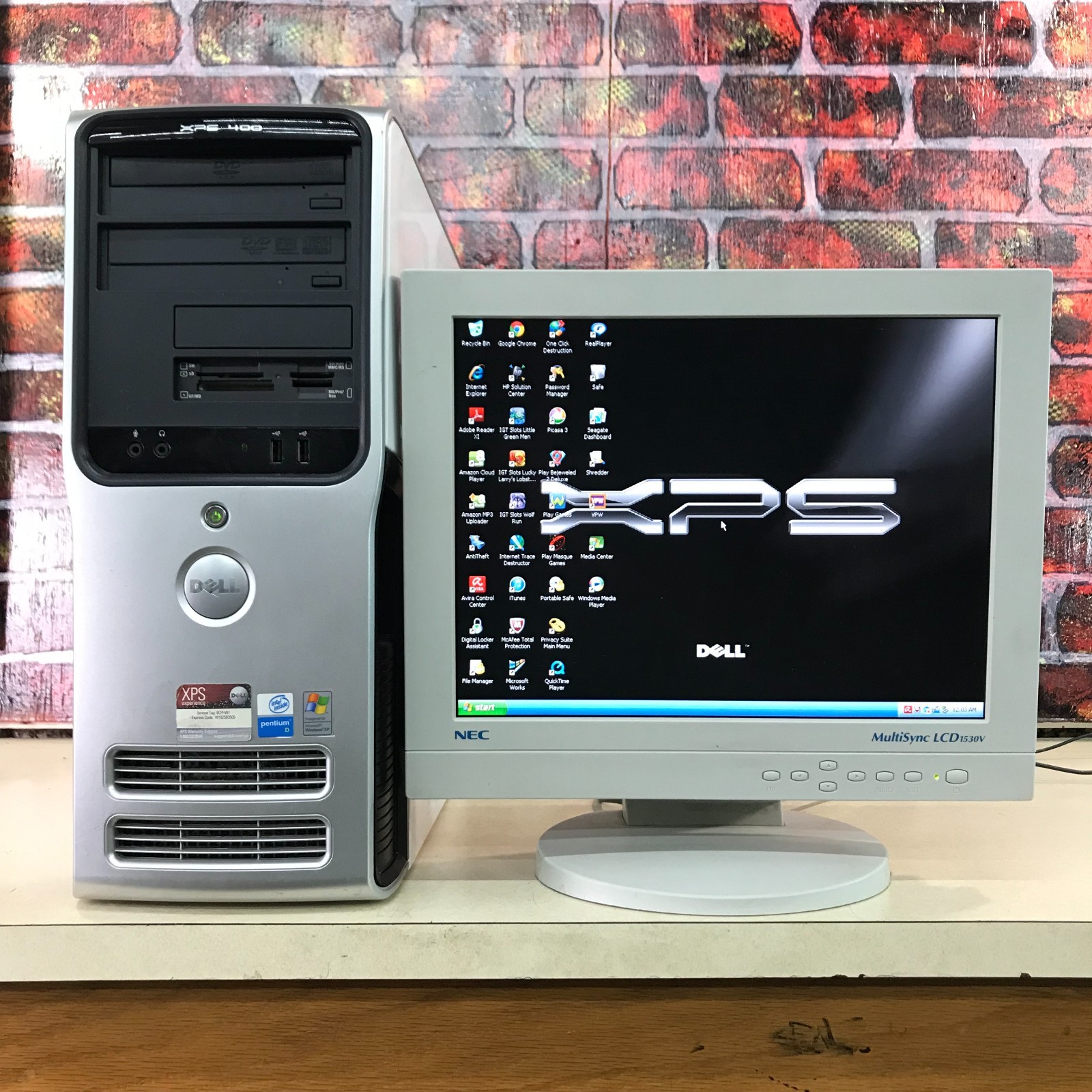 Dell XPS 400 PC Retro Gaming Pentium D 2.80GHz 3.75GB RAM (Windows XP MCE)