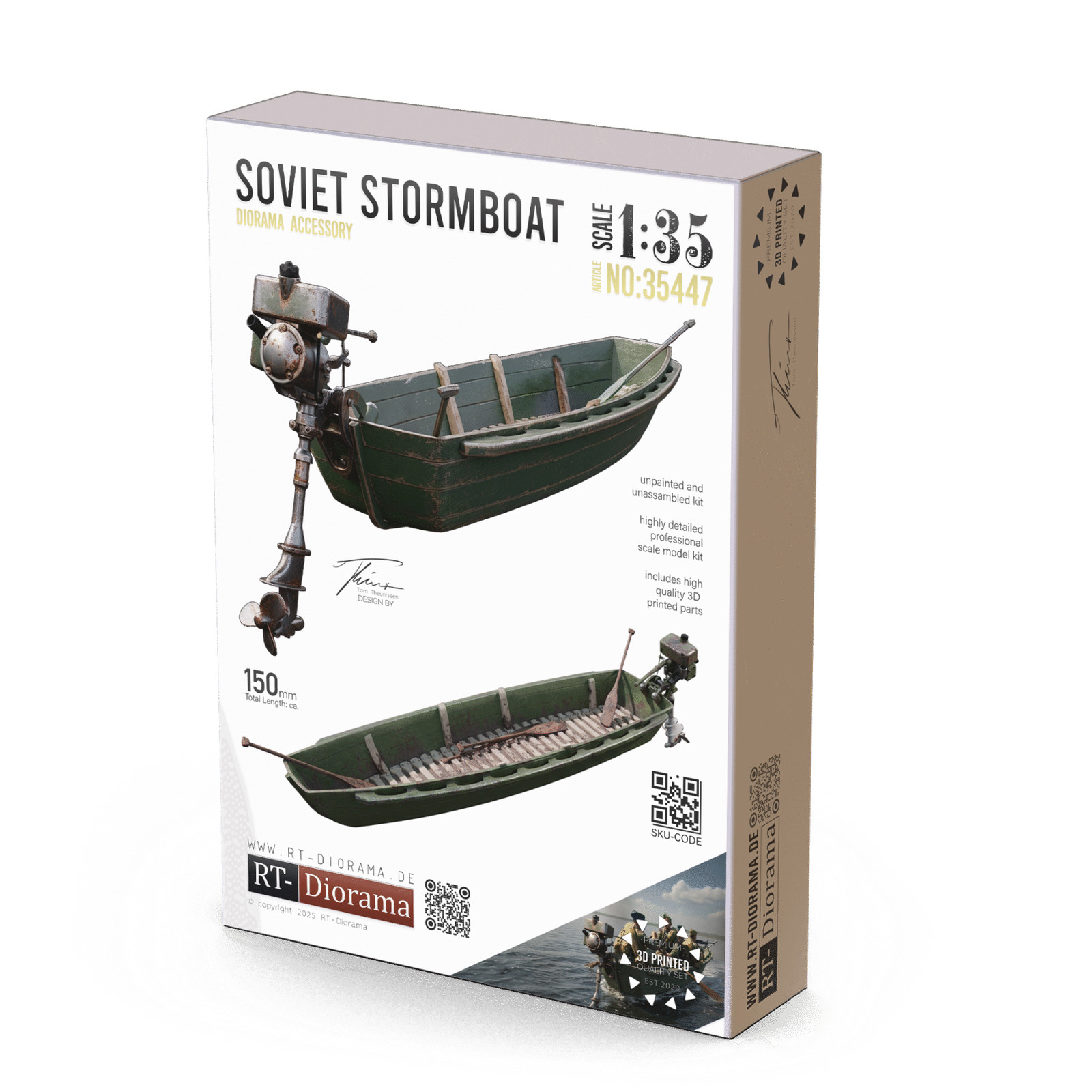 RT DIORAMA AHHQ 35447 Soviet Stormboat 1/35