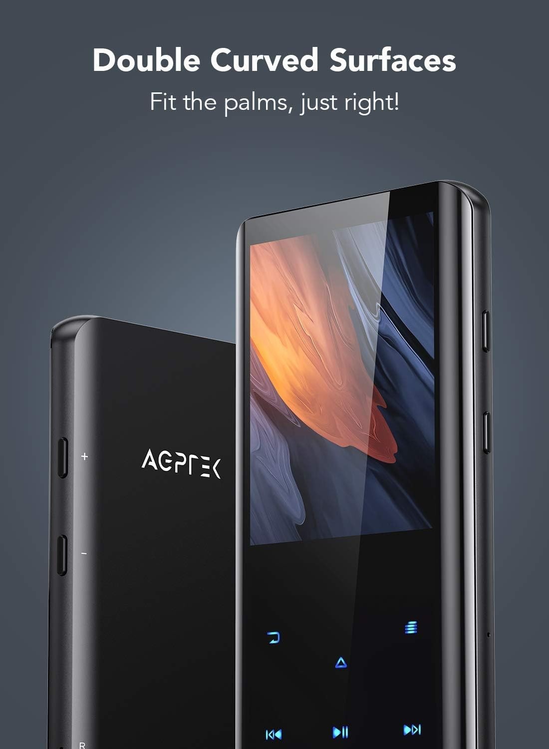 Expandable 64GB MP3 Player with 48-Hour Playback & Bluetooth Connectivity