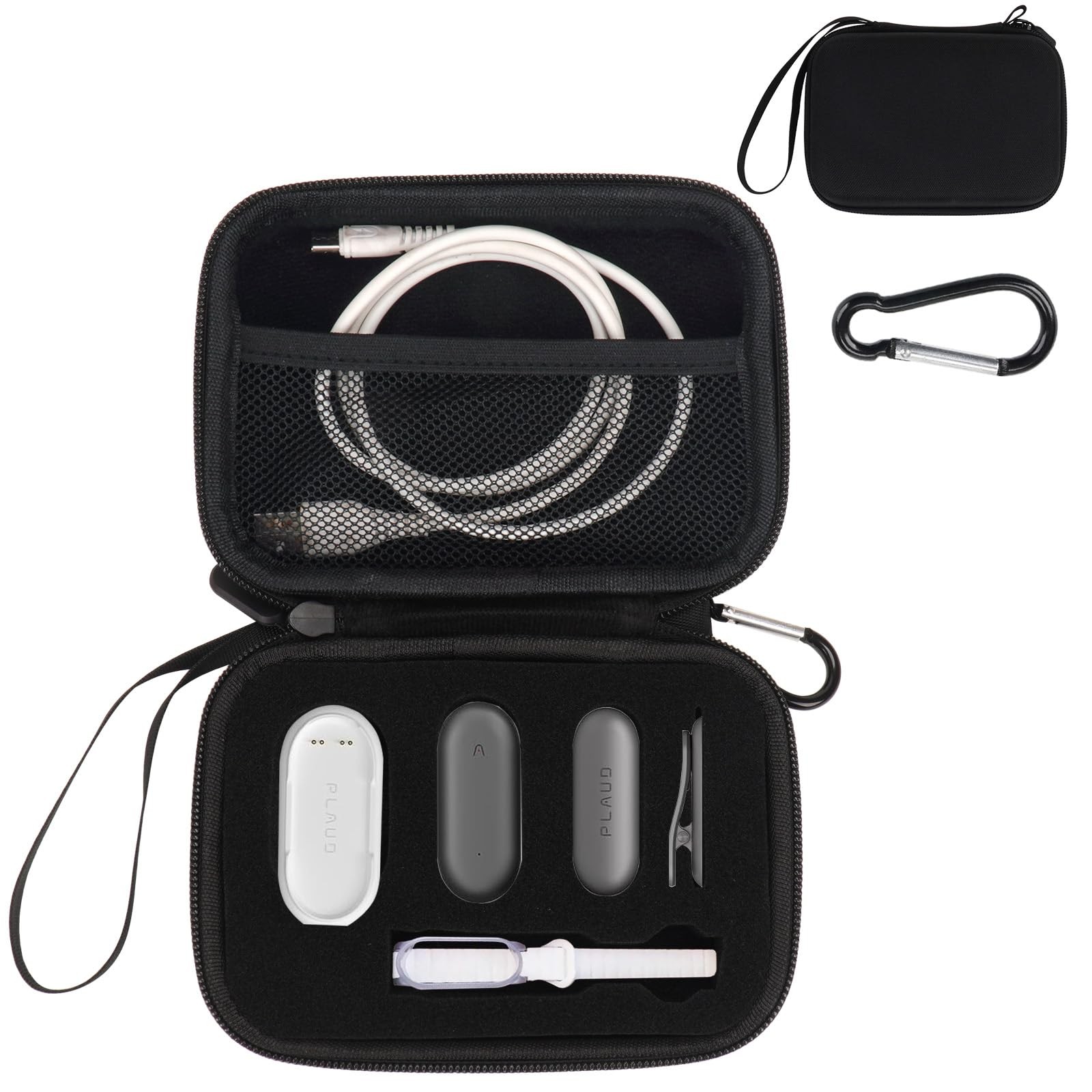 Hard Case Compatible with PLAUD NotePin/NotePin S AI Voice Recorder - with Cu...