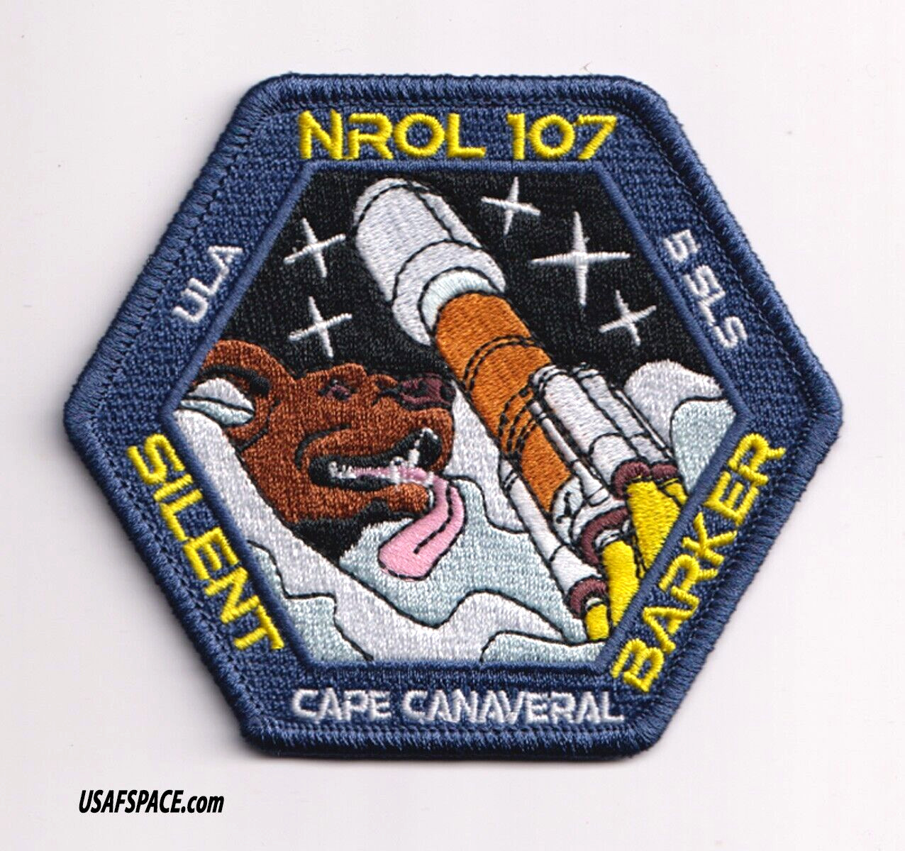 Authentic NROL-107 SILENT BARKER ULA 5 SLS NRO Classified SATELLITE Launch PATCH