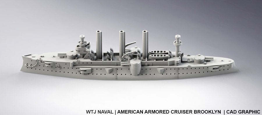 Brooklyn - US Navy - Pre Dreadnought Era - Wargaming - Axis and Allies - Naval M