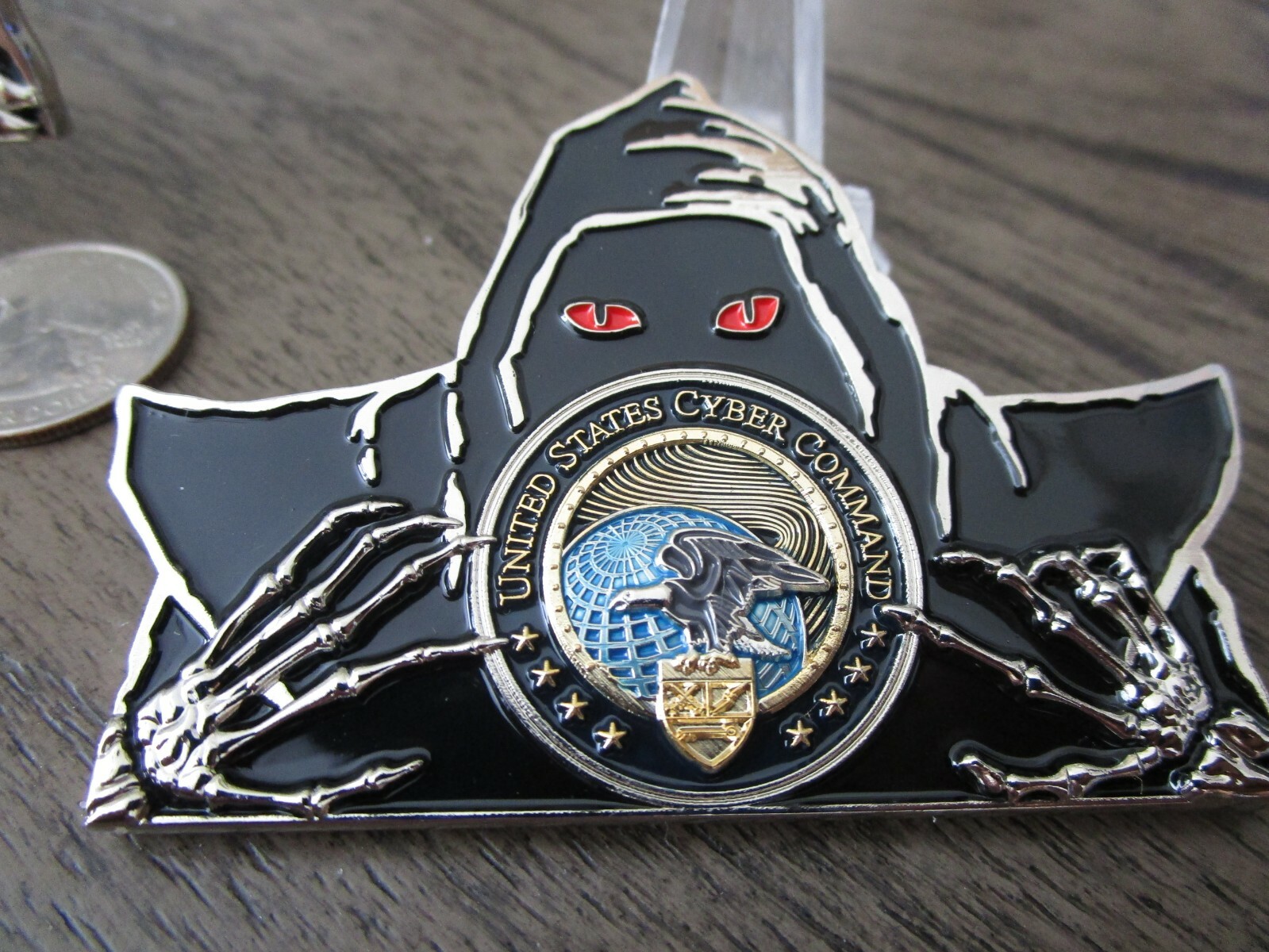 US Cyber Command CYBERCOM USN USAF Army NSA Reaper Challenge Coin