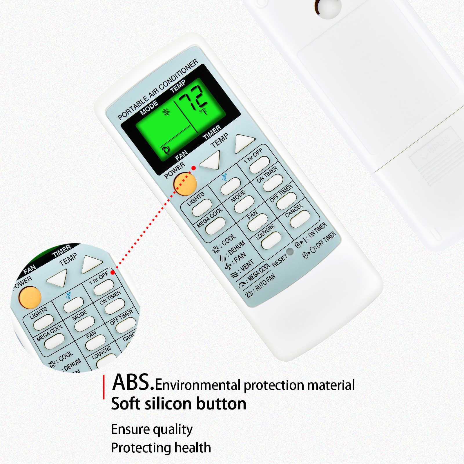 CRMC-A663JBEZ Remote Control For Sharp Air Conditioner CRMC-A805JBEZ w/Backlight