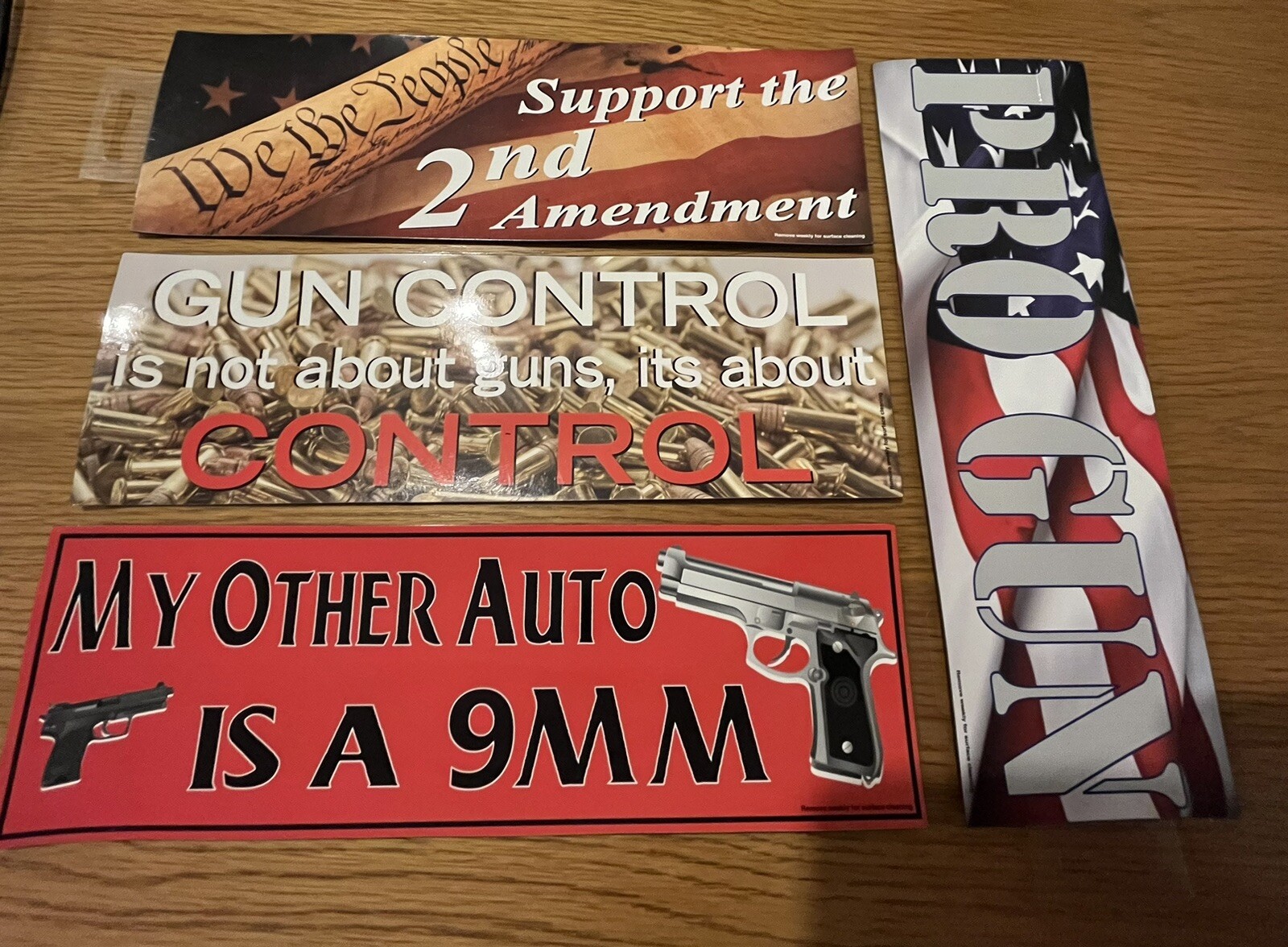 Car/Truck MAGNET--GUN CONTROL--11.5 BY 3.5 Novelty Fun Magnet 2nd Amendment Each