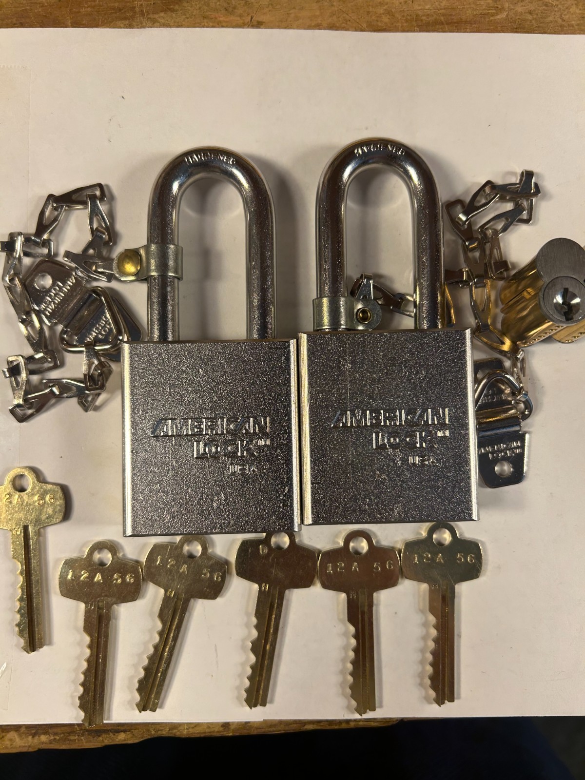 2-American Lock 3261 new padlocks keyed
