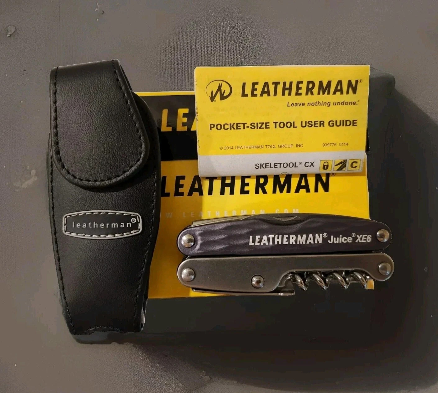 Leatherman Juice XE6 Granite Gray / Moss Green (Rare/New/Discontinued/Retired)
