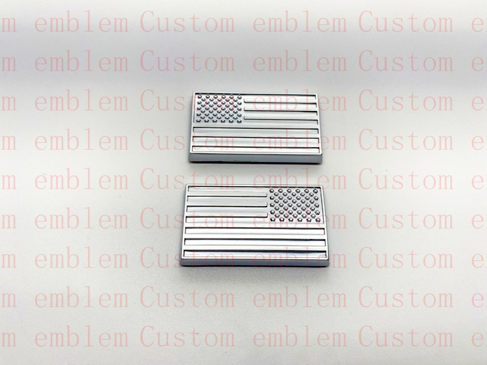 Flag Emblem Fit Jeep Grand Cherokee L front right passenger door Silver