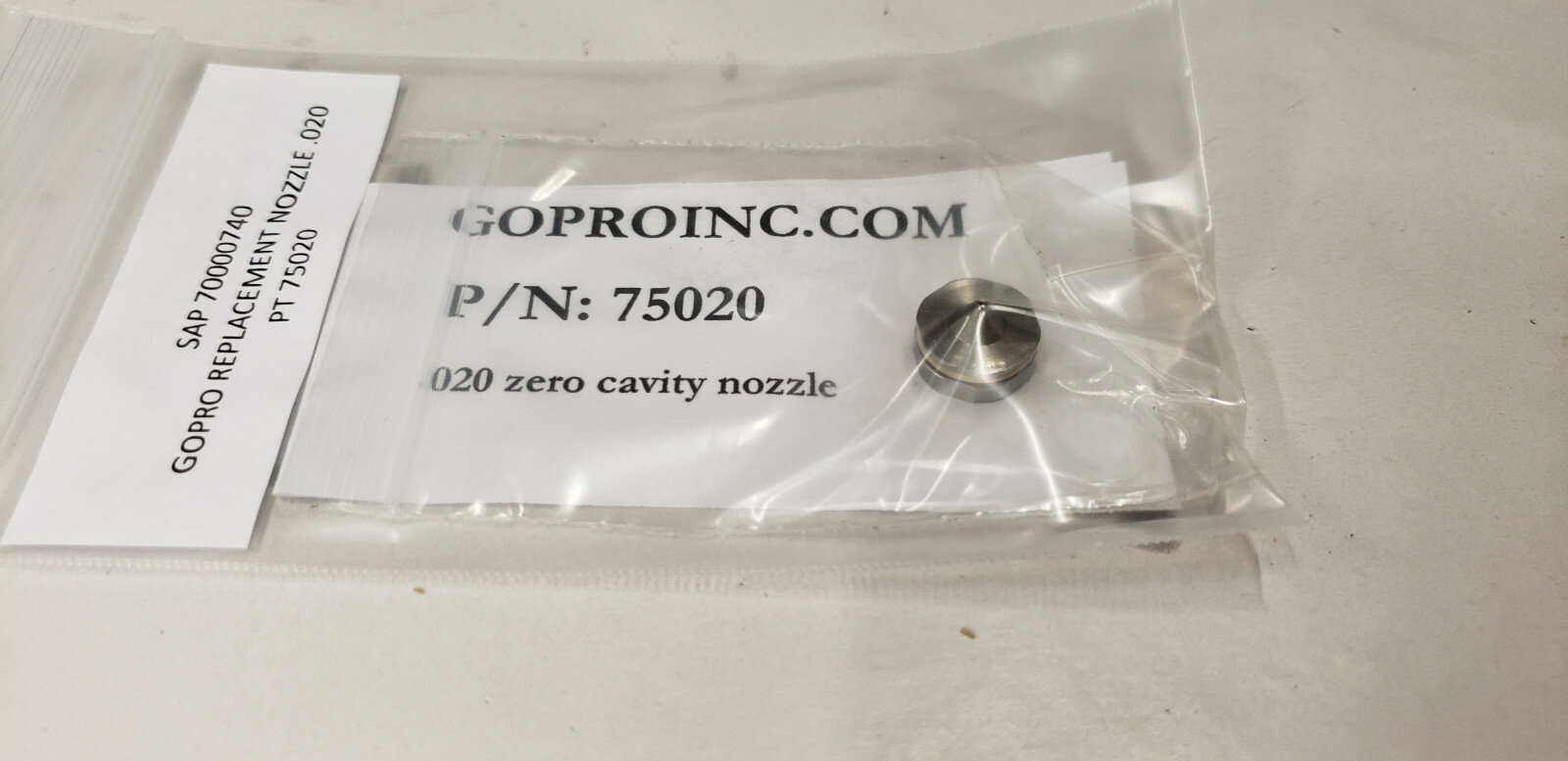 Nordson Comp GoPro 75020 30502 BEIGE .020 Micro Cavity Nozzle 3/8-24 NEW