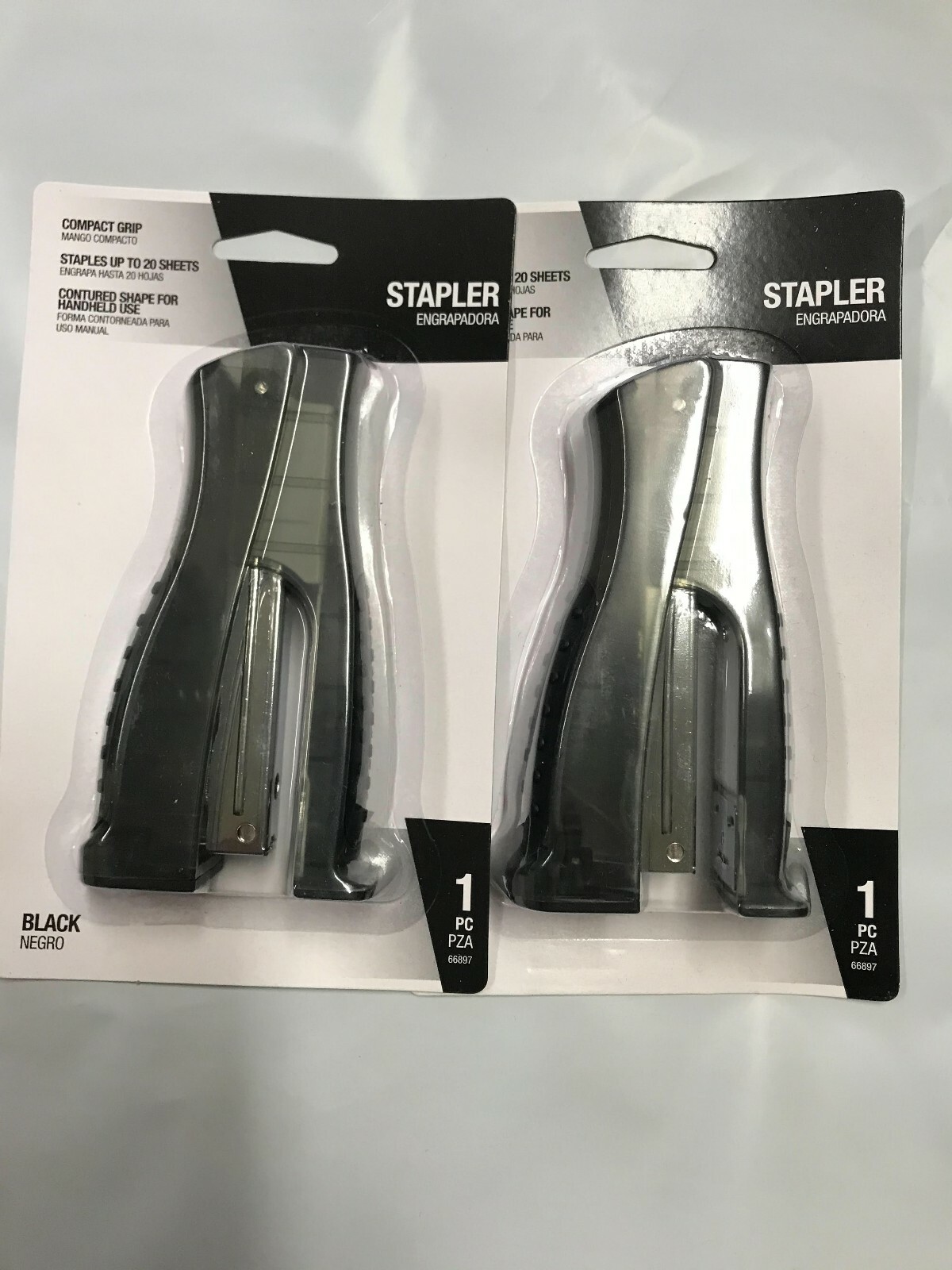 Compact Grip Stapler - 20 Sheets Capacity Black Color
