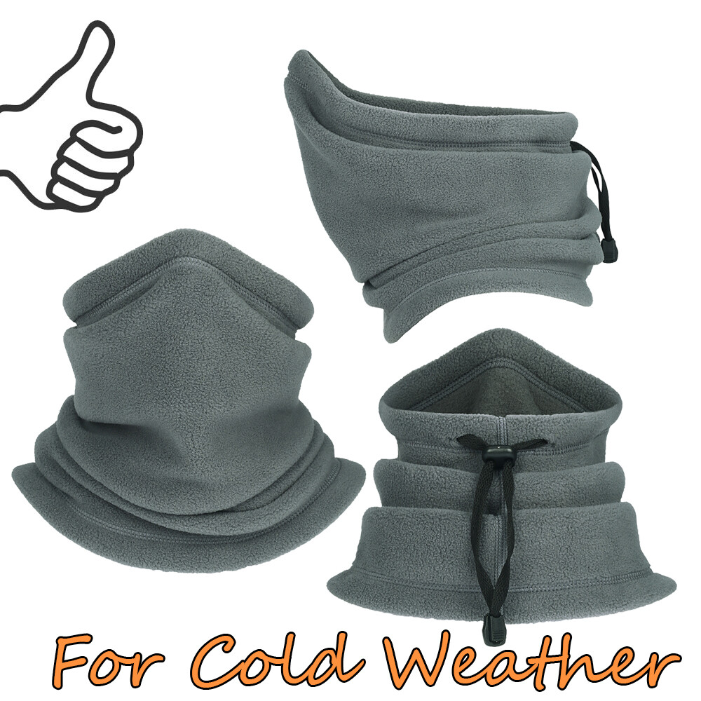 Winter Fleece Face Masks Cover Scarfs Neck Warm Gaiter for Men Women Ski Cycling