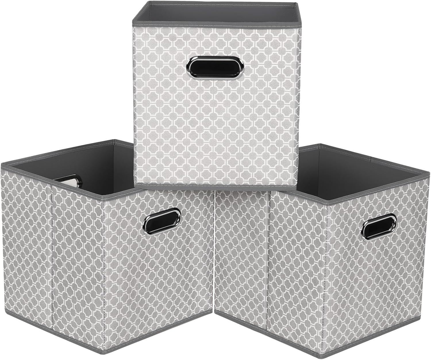 Fabric storage bins Cubes, Fabric Cube Organizer with Handle, Foldable Cube