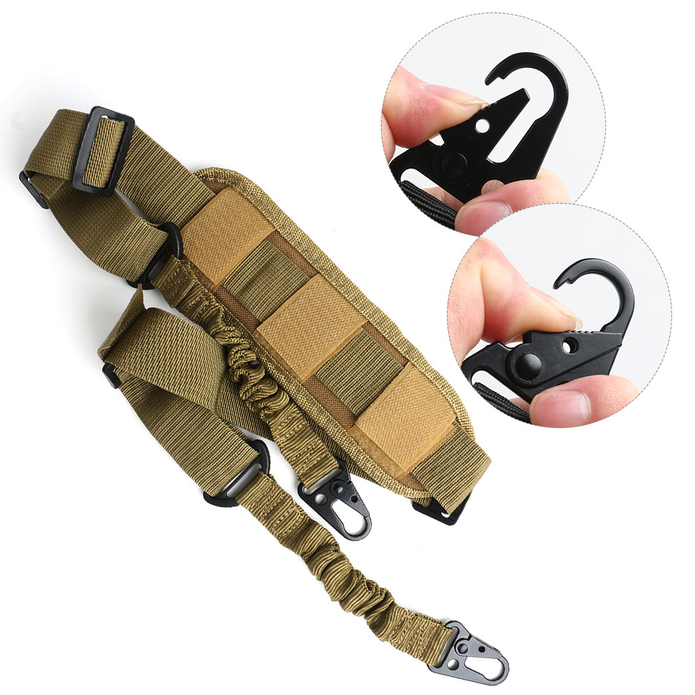 Tactical Quick Release Two-Point Rifle Gun Sling Adjustable with Shoulder Padded