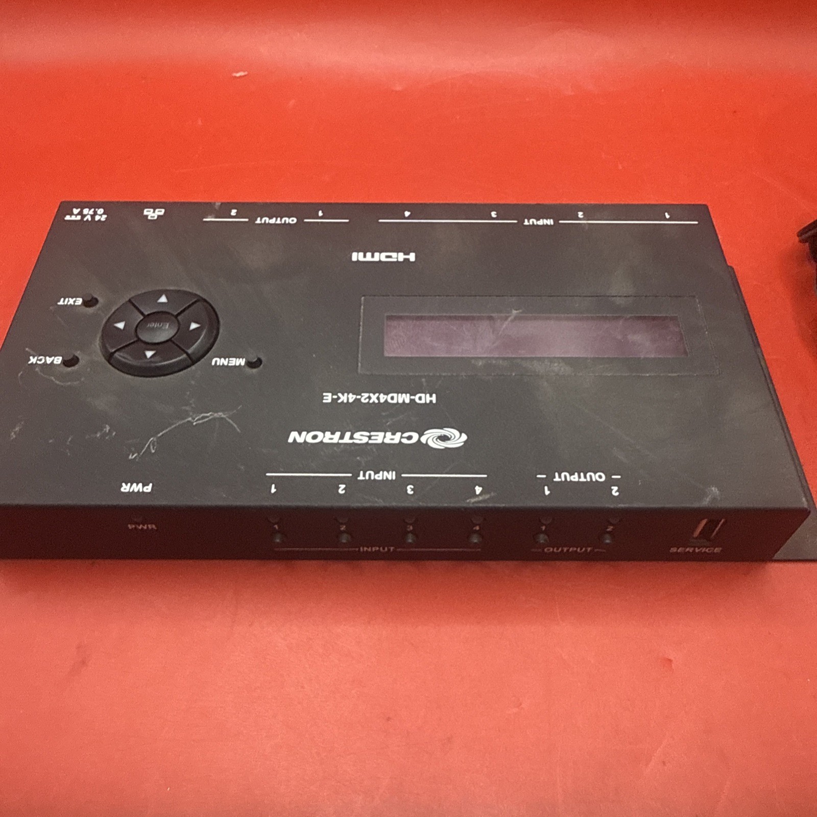 Crestron HD-MD4X2-4K-E 4x2 4K HDMI Switcher W/adapter