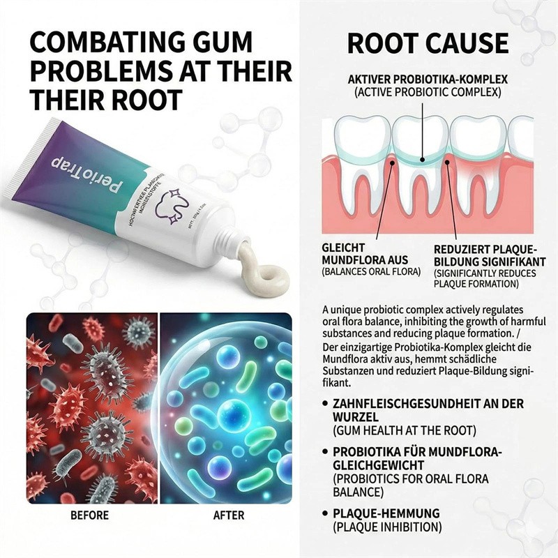 Microbiome Mint Flavor Gum Toothpaste Cleaning Toothpaste Sensitive Teeth US