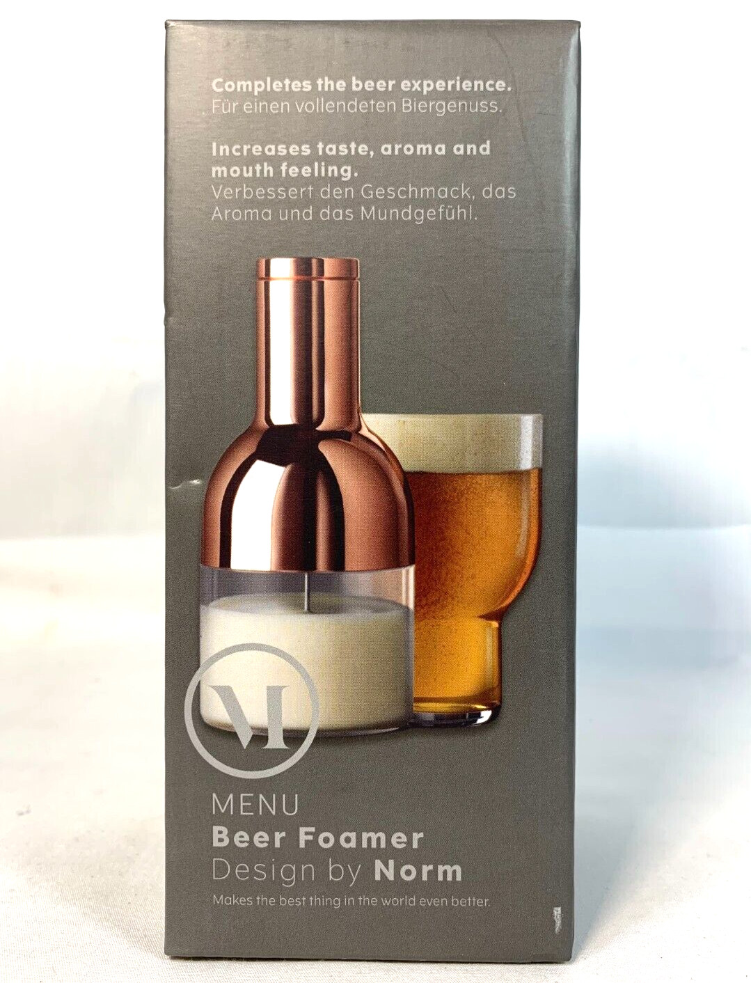 Menu Beer Foamer Stainless Steel Designed by NORM  Brand New