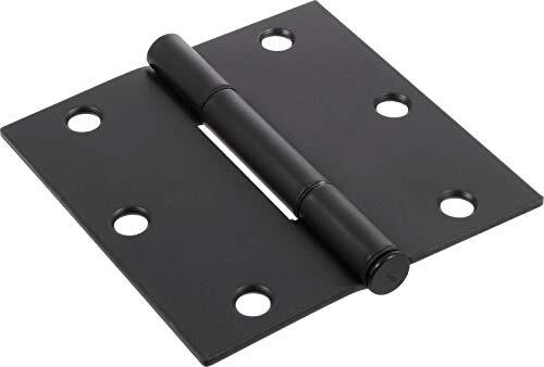 Hardware Essentials 854326 Square Corner Squeak-Proof Door Hinges 3-1/2 inch ...