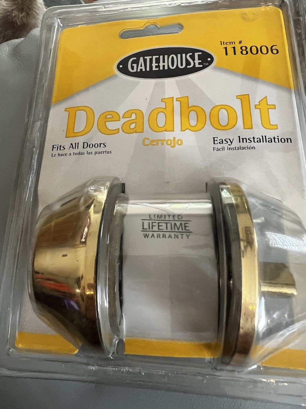 GATEHOUSE DEADBOLT SET (New)