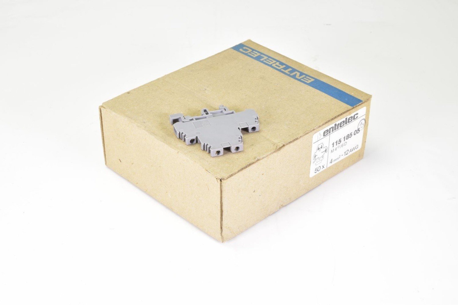 ENTRELEC 115 185 05, M4/6D, Component carrier, (1PU=50Pcs.)