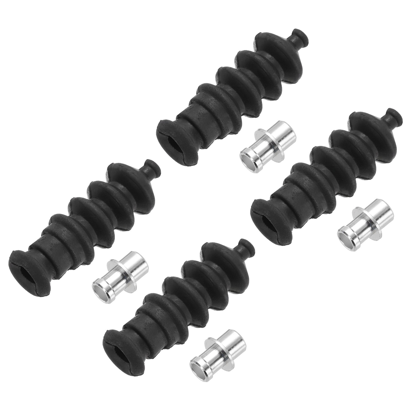 4Pcs 37mm Waterproof Push Rod Rubber Seal Bellow with Aluminum Mount