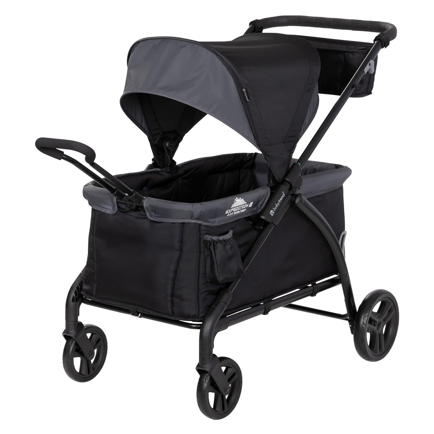 Versatile Expedition Stroller Wagon 2 Seating Options Foldable Canopy 2 Kids