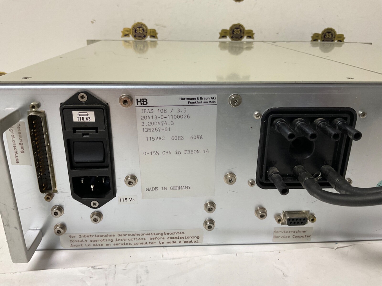 Hartmann & Braun Uras 10 E Spreadrum Analyzer 02 URAS 10E / 3.5