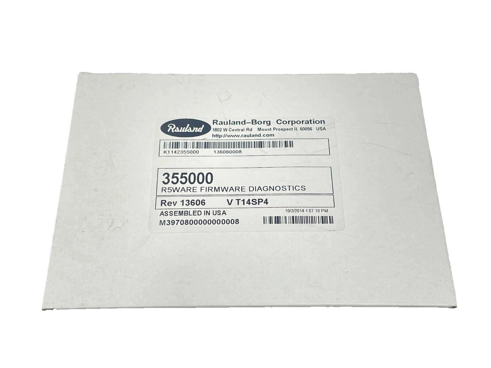 Rauland 355000 R5Ware Firmware Diagnostics