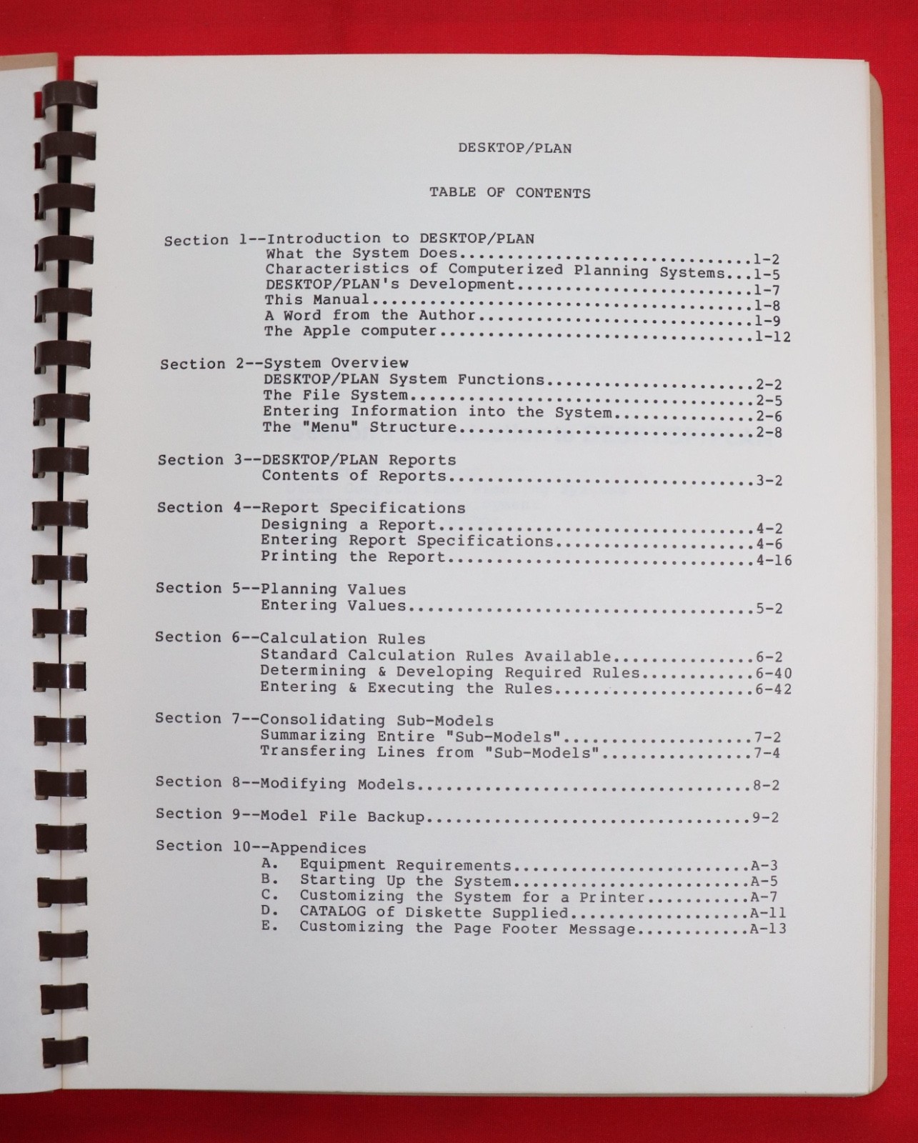 VINTAGE “DESKTOP PLAN” SOFTWARE FOR THE APPLE II COMPUTER, 1979