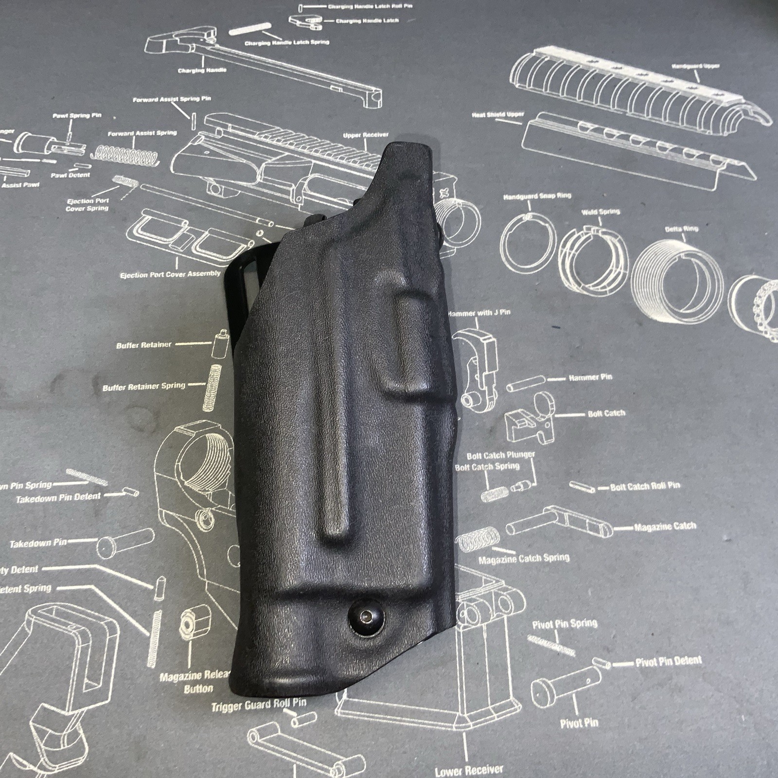 Safariland Kydex Duty Holster 6390-832 RH Glock 17/22 IT M3 Light
