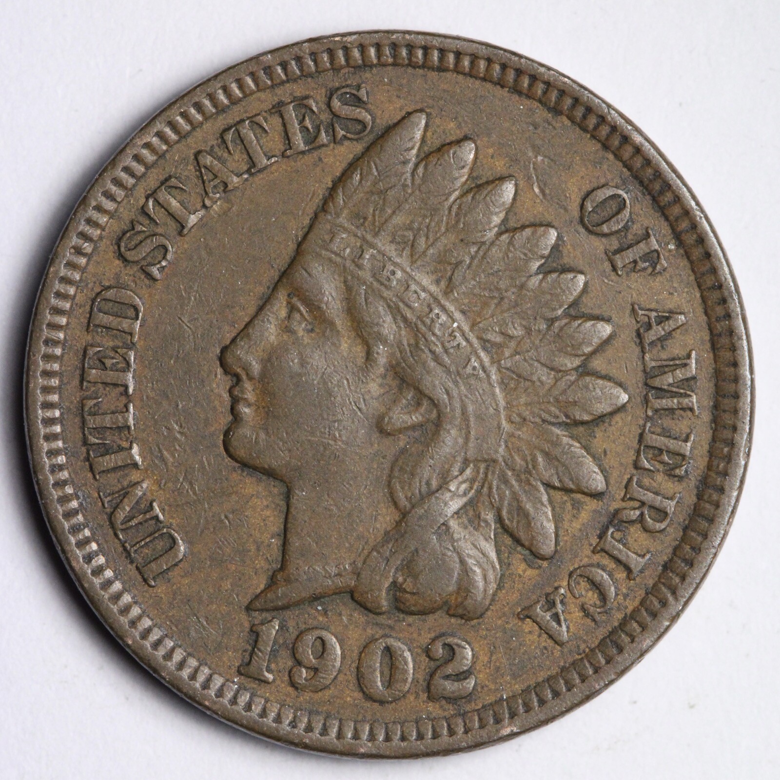 1902 Indian Head Cent Penny CHOICE AU E166 KH