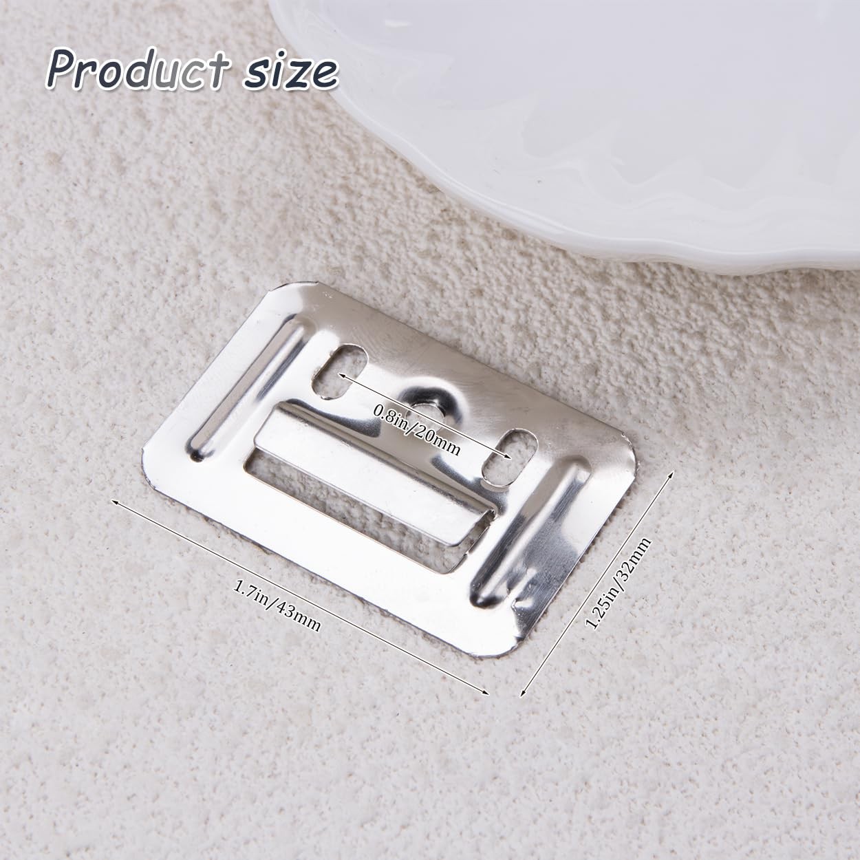 100 PCS Stainless Steel Wall Panel Clamps RustResistant Z Clips Buckle