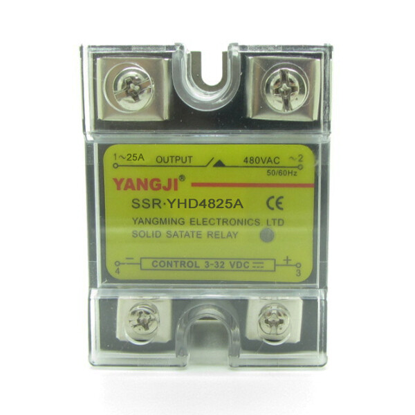 Solid State Relay SSR 25A DC3-32V Control AC24-480V DC Control AC YHD4825A
