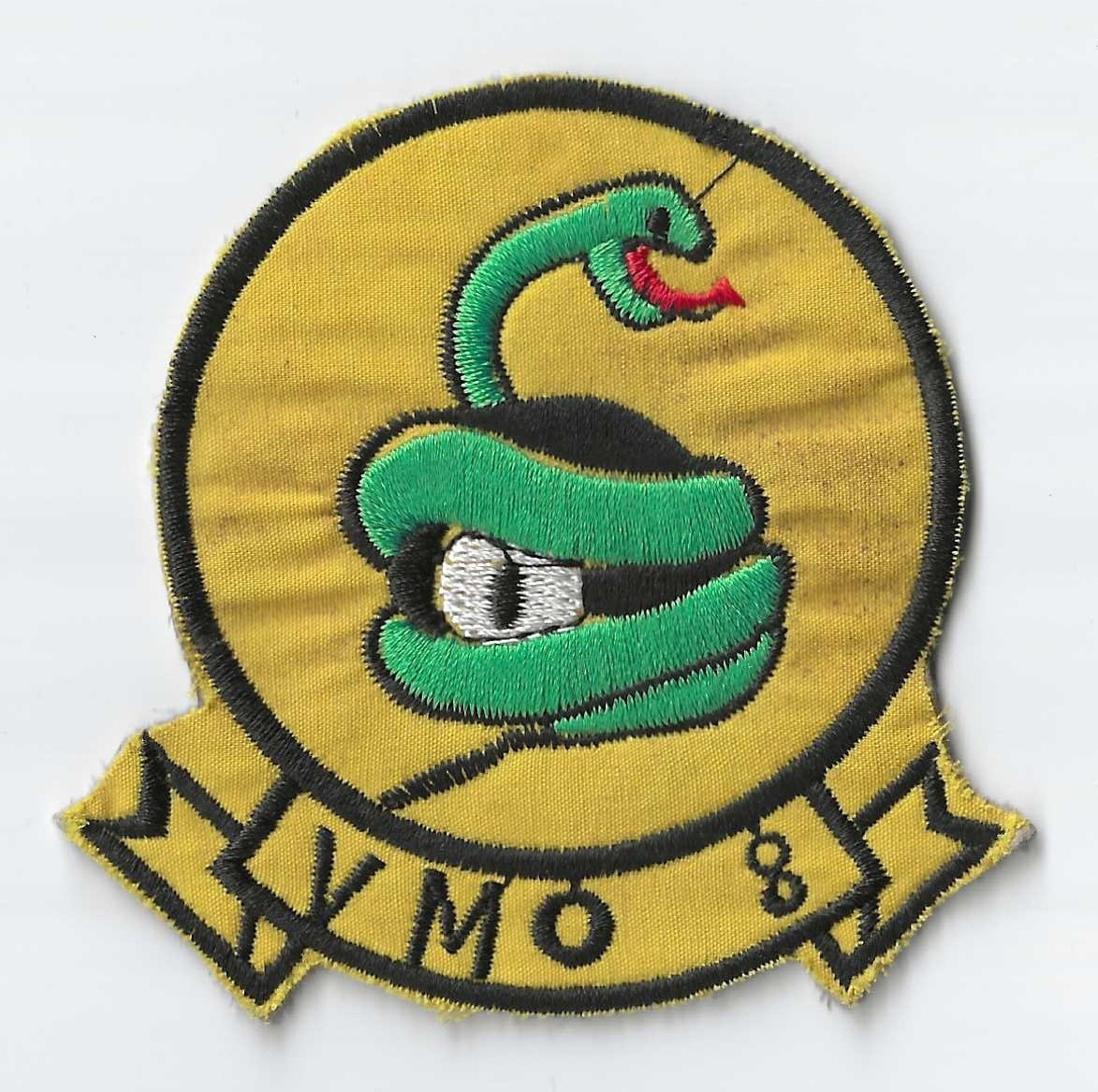 Original Vietnam War Jacket Patch - USMC VMO-8 Marine Observation Squadron 8