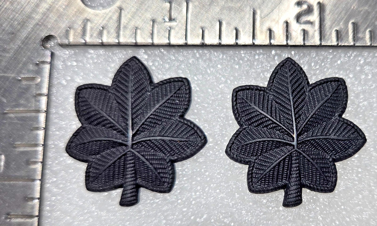 USAF Pins - 1 pair of subdued Lieutenant Colonel Rank Insignia (hallmarked D-22)
