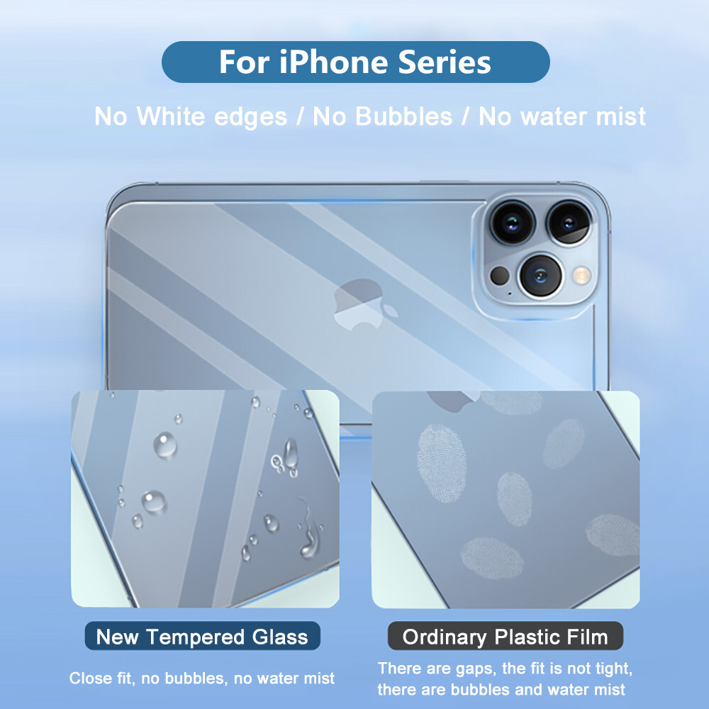 Front + Back Tempered Glass Screen Protector For iPhone 17e Air 16e 14 Pro 15 SE