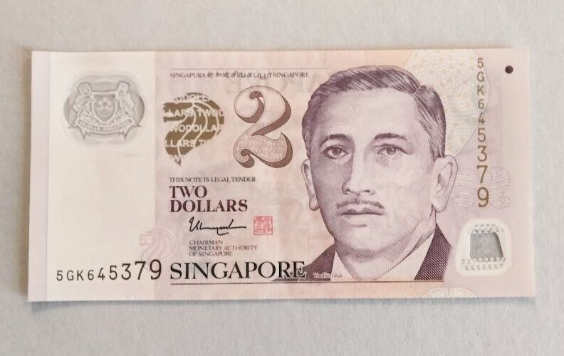 Singapore currency, 1X 2 dollars