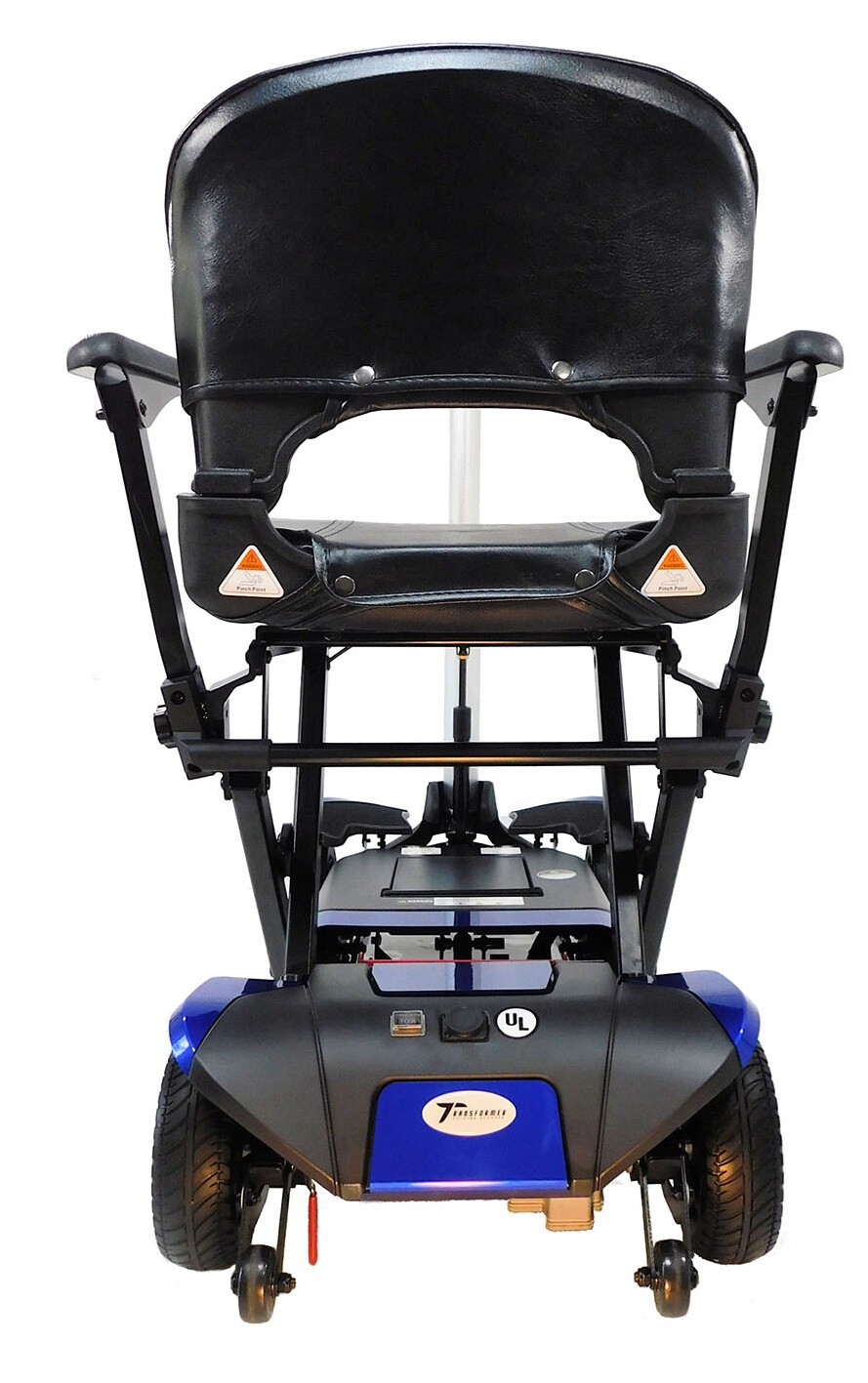 Enhance Mobility Transformer 2 Automatic Folding Electric Mobility Scooter Blue