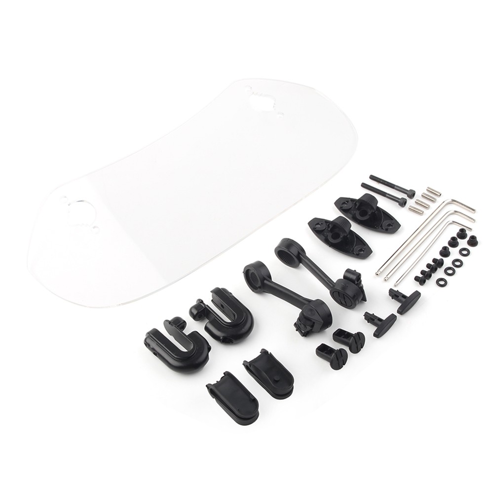 Clip-On Windshield Extension Spoiler Windscreen Deflector Motor Universal US