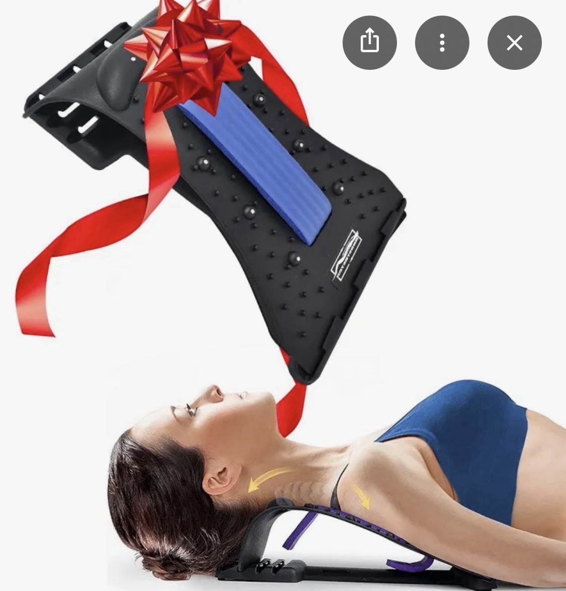 INNOSTRETCH Neck Stretcher Orthopedic Adjustable Acupoint Massage Device