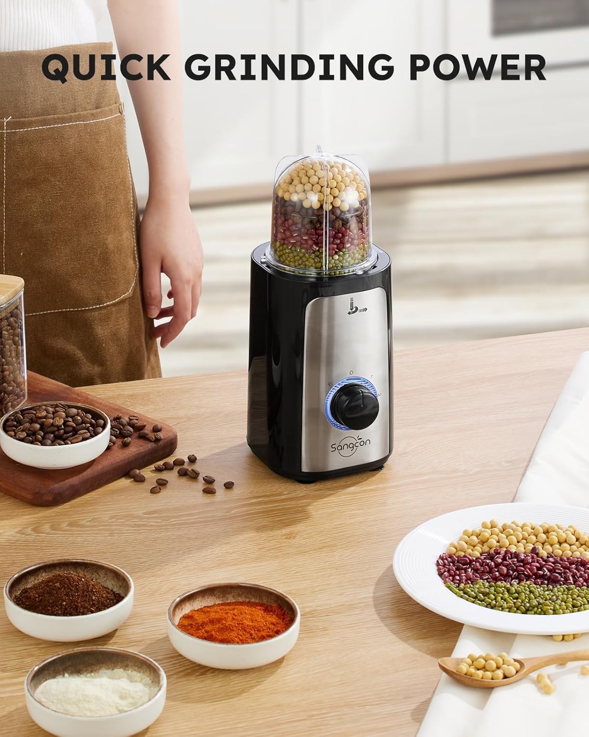 Multi Use Kitchen Blender Food Processor Combo for Smoothies and Chopping