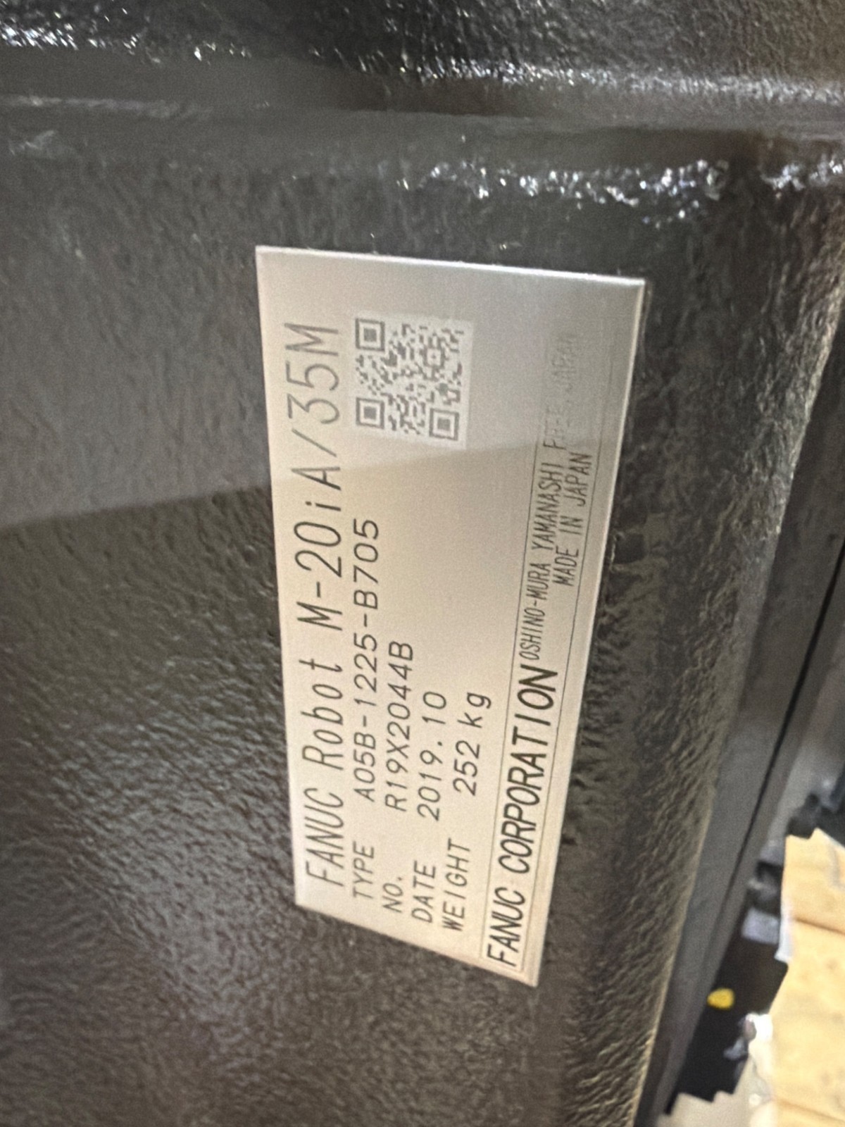 FANUC M‑20iA/35M Complete with R‑30iB Plus Controller USED