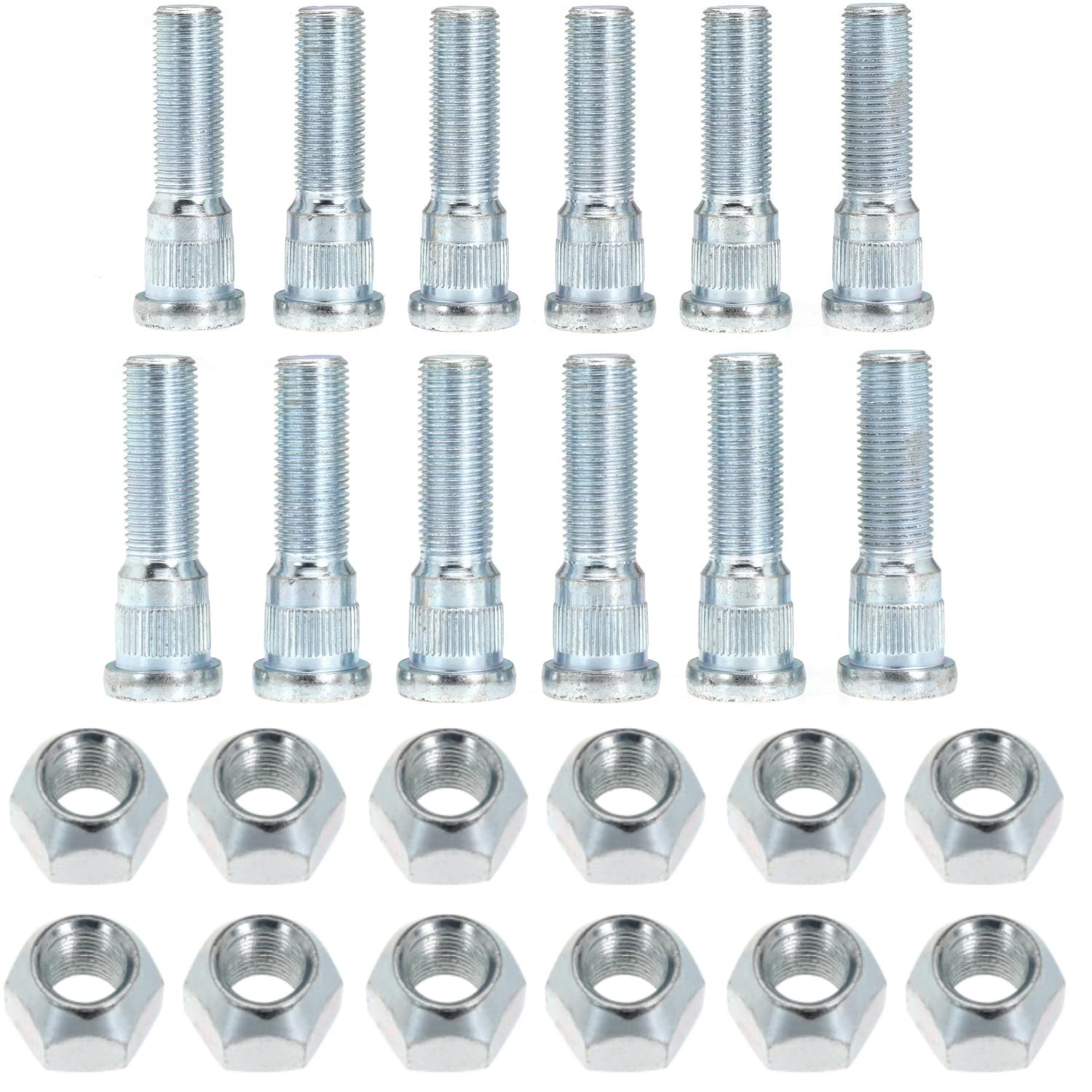 12Sets 1/2-20 Inch Wheel Stud with Nuts for Trailer for Lippert Axles 3500 lb...